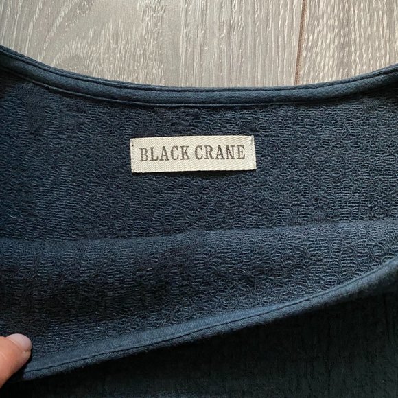 Black Crane Quilted Dress - Picture 4 of 10